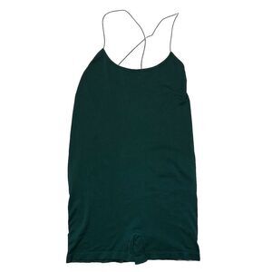 FREE PEOPLE Intimately Free Seamless Bike Romper‎ M/L Low Back Forest Green